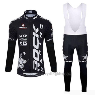 2019 Cycling Jersey Rock Racing SIDI Black Long Sleeve and Bib Tight (2)